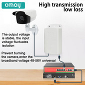 POE DC 48V iki 12V 2A PoE vandeniui atsparus skirstytuvas nuo trukdžių 15W 48W POE adapterio kabelio maitinimo modulis IP65 Naudojimas lauke