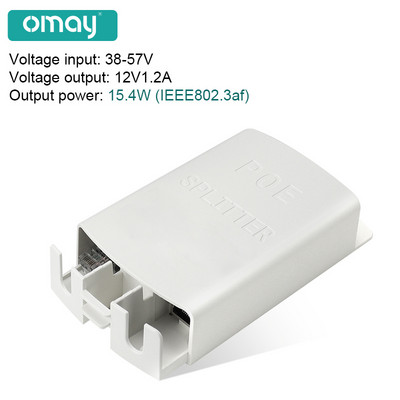 POE DC 48V iki 12V 2A PoE vandeniui atsparus skirstytuvas nuo trukdžių 15W 48W POE adapterio kabelio maitinimo modulis IP65 Naudojimas lauke