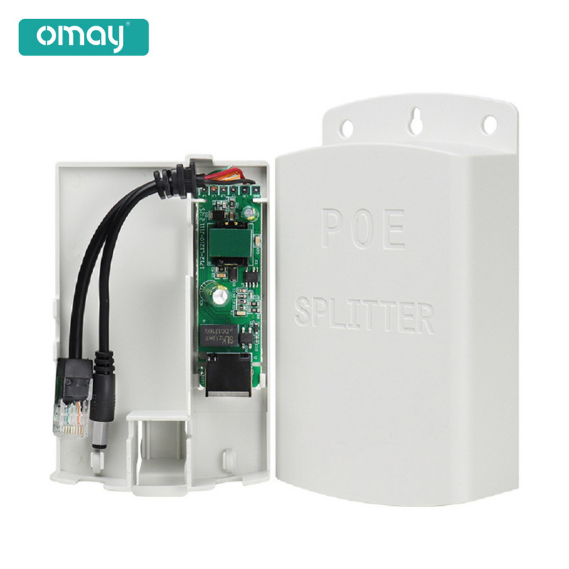 POE DC 48V iki 12V 2A PoE vandeniui atsparus skirstytuvas nuo trukdžių 15W 48W POE adapterio kabelio maitinimo modulis IP65 Naudojimas lauke
