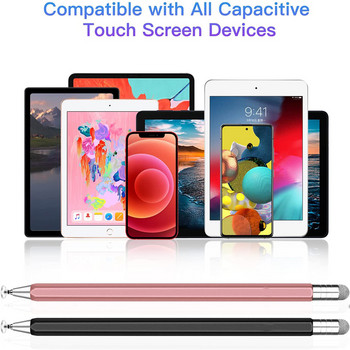 2 в 1 универсален метален въртящ се стилус молив за Apple Ipad Touch писалки за Android Настолен телефон Xiaomi Huawei Аксесоари