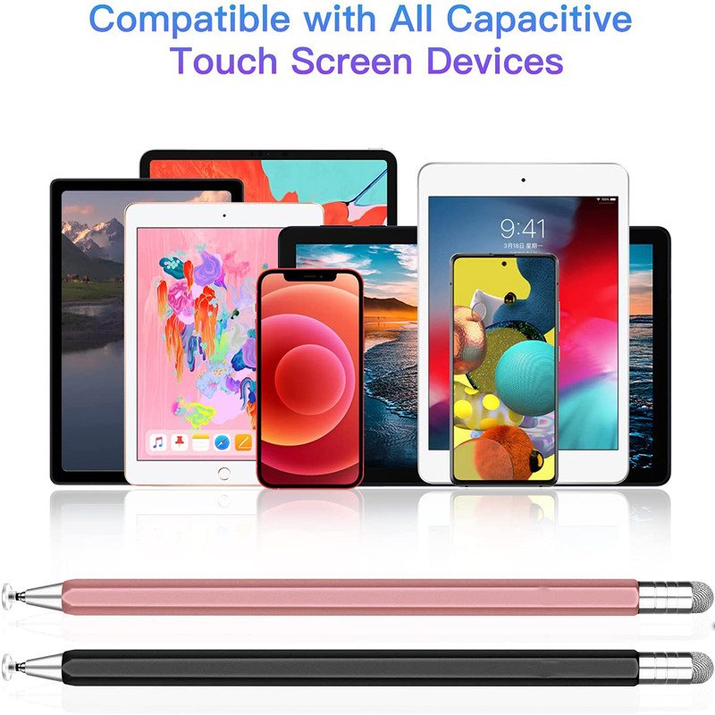 2 v 1 univerzálne kovové otočné stylusové pero pre Apple iPad dotykové perá pre Android stolný telefón Xiaomi Huawei príslušenstvo