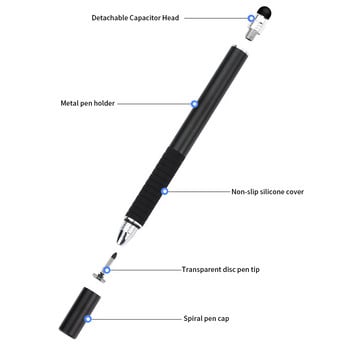 Μολύβι TISHRIC Stylus For Apple Capacitive Pencil Διαφανής βεντούζα κινητού τηλεφώνου διπλής αφής Σχέδιο γραφίδα μολύβι iPad Android