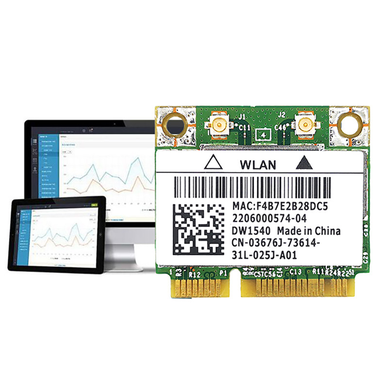 za Broadcom BCM943228 DW1540 2.4G/5G Dual Frequency MINI PCIE 300Mbps 802.11A/B/G/N Ugrađena bežična mrežna kartica