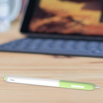 Калъф за стилус Силиконова калъфка за писалка за молив 2 съвпадащи по цвят стилус Защитен калъф Неплъзгаща се капачка за писалка против надраскване Калъф за молив