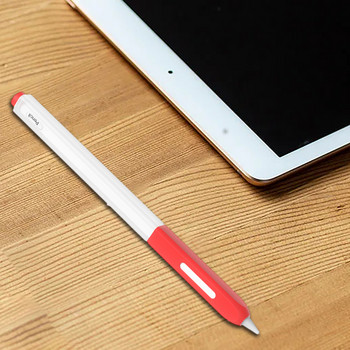 Калъф за стилус Силиконова калъфка за писалка за молив 2 съвпадащи по цвят стилус Защитен калъф Неплъзгаща се капачка за писалка против надраскване Калъф за молив