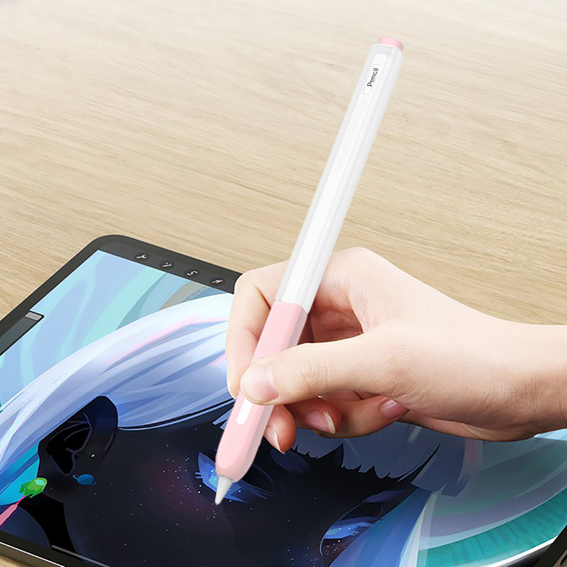 Stylus Cover szilikon toll toll ceruzához 2 színben megfelelő Stylus védő tok csúszásmentes tollvédő karcolásgátló tolltartó