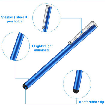 50pcs/Lot Slim Touch Tablet Universal Capacitive Stylus Digital Pen Συμβατό με τις περισσότερες συσκευές με οθόνη αφής