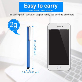 50pcs/Lot Slim Touch Tablet Universal Capacitive Stylus Digital Pen Συμβατό με τις περισσότερες συσκευές με οθόνη αφής