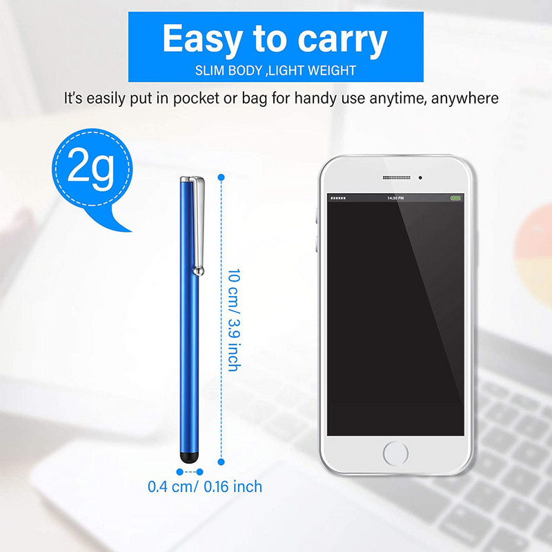 50 kom/lot tanka univerzalna kapacitivna pisaljka s digitalnom olovkom na dodir kompatibilna s većinom uređaja sa zaslonom osjetljivim na dodir