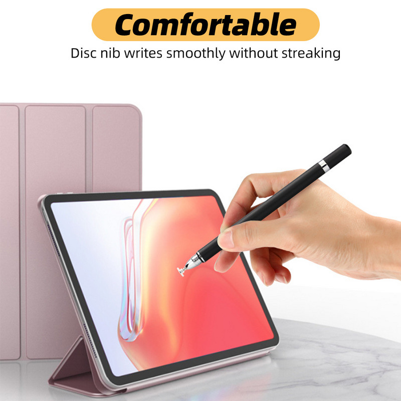 3 u 1 Univerzalni tablet telefon Olovka za zaslon osjetljiv na dodir Kapacitivni disk Stylus Kemijska olovka Olovka za crtanje za Xiaomi Huawei Samsung