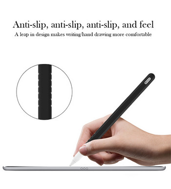 Преносим мек силиконов калъф за стилус за Apple Pencil 2 за iPad Pro Tablet Touch Pen Защитен калъф Калъф Цветна торбичка