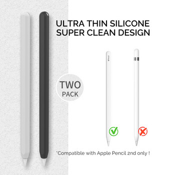 За Apple Pencil 2nd Generation Tablet Touch Stylus Pouch Неплъзгаща се защита Силиконов калъф за iPad 2018 Pro 12.9 11 inch Pen