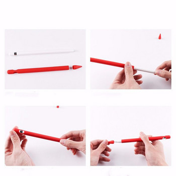 4 ΤΕΜ σε 1 σετ Apple Pencil 1 Θήκη σιλικόνης για Apple Pencil 1 Anti Lost Apple Pencil Case Προστατευτικό κάλυμμα βάσης γραφίδας