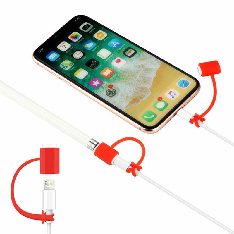 4PCS u 1 kompletu Apple Pencil 1 Case Silikonska torbica za Apple Pencil 1 Anti Lost Apple Pencil Case Držač za olovku Zaštitna maska