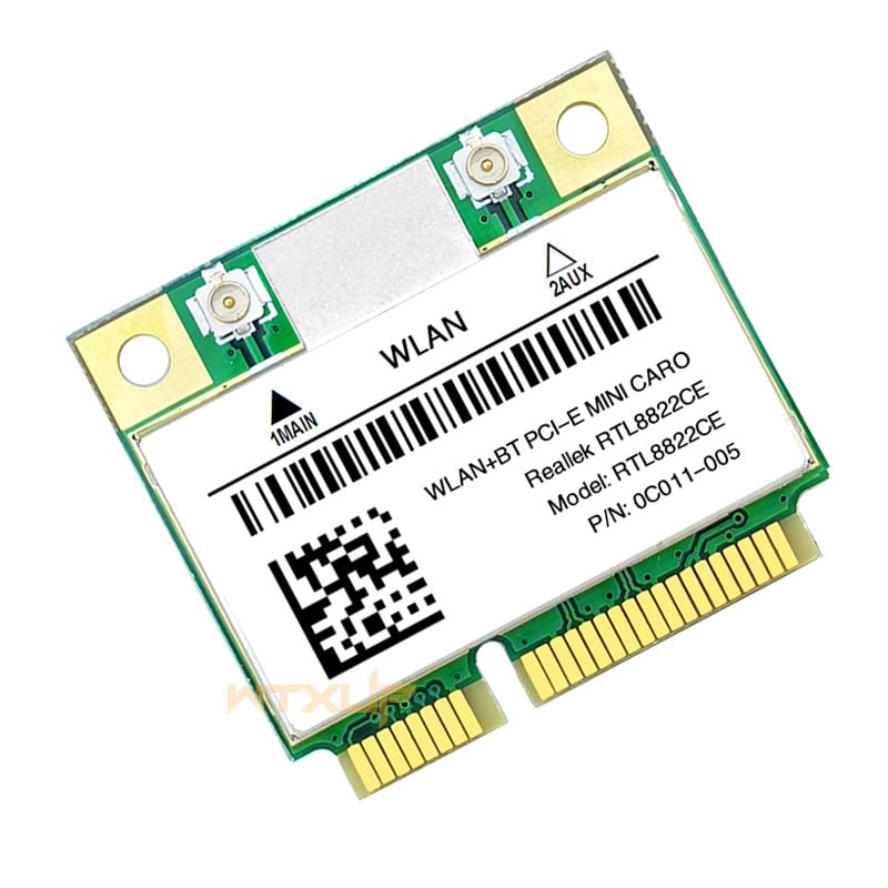 RTL8822CE 1200Mbps Dual Band 2.4G/5G 802.11AC Κάρτα mini PCIe WiFi ασύρματη κάρτα δικτύου Bluetooth 5.0 Υποστήριξη Windows 10 win 11