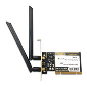 WTXUP Atheros AR9223 PCI 300M 802.11B/G/N traadita WiFi võrguadapter lauaarvuti jaoks, 2 antenniga PCI juhtmeta kaart