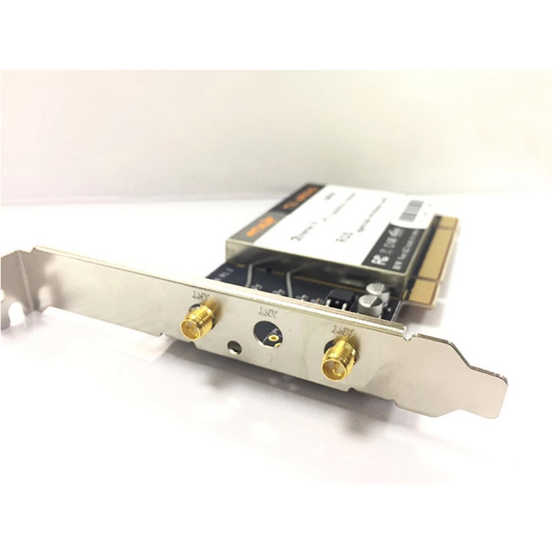 WTXUP Atheros AR9223 PCI 300M 802.11B/G/N traadita WiFi võrguadapter lauaarvuti jaoks, 2 antenniga PCI juhtmeta kaart