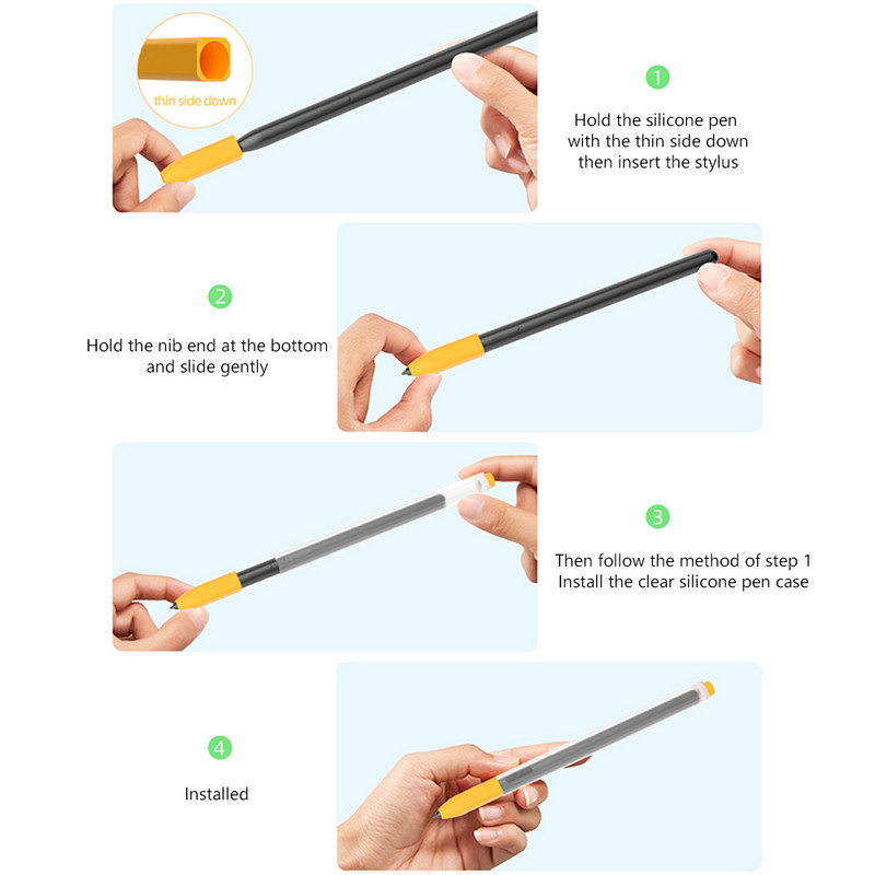 Vadonatúj átlátszó zselé színes szilikon tolltartó Samsung Galaxy Tab S6 Lite táblagéphez ultravékony ujjlenyomat-gátló