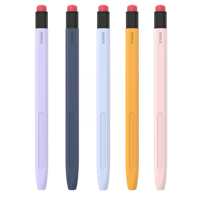 Silikona saderīgs ar Apple Capacitor Pen ProtectiveCase Apple Pencil2 Generation Vintage Pencil Pret Slip Anti Drop Pen W6Y6