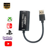 Mini HD 1080P HDMI suderinamas su USB 2.0 vaizdo įrašymo kortelių žaidimų įrašymo dėžutė kompiuteriui Youtube OBS ir kt. Tiesioginė transliacija