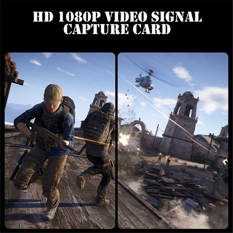 Mini HD 1080P HDMI suderinamas su USB 2.0 vaizdo įrašymo kortelių žaidimų įrašymo dėžutė kompiuteriui Youtube OBS ir kt. Tiesioginė transliacija