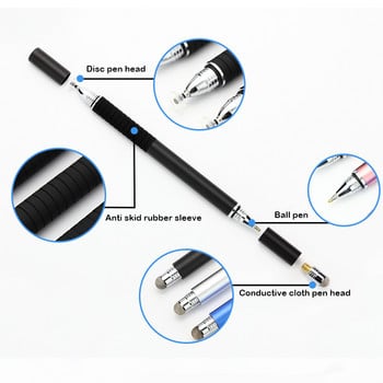 Στυλό τριών σε ένα άγγιγμα + στυλό γραφής Universal Stylus Pencil για iPad για Samsung Για Tablet Pencil Huawei/Xiaomi Stylus