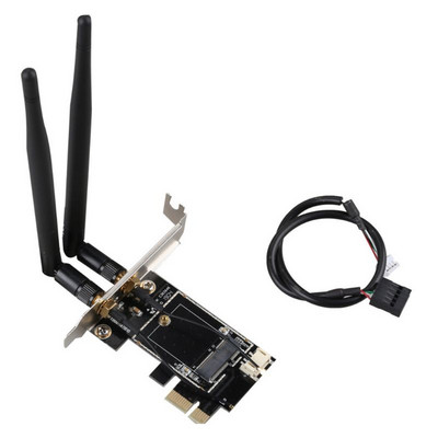Vezeték nélküli kártya pciE-1X-hez NGFF-Ekey-hez PCIE laptop PC WIFI WLAN kártya adapter 24BB