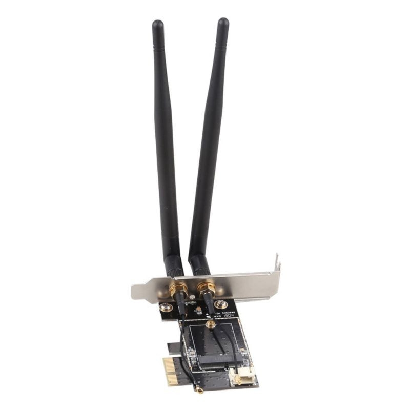 Vezeték nélküli kártya pciE-1X-hez NGFF-Ekey-hez PCIE laptop PC WIFI WLAN kártya adapter 24BB