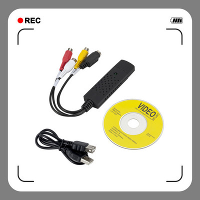 VHS į skaitmeninį keitiklį USB 2.0 vaizdo keitiklis Garso fiksavimo kortelė VHS dėžutė VHS VCR TV į skaitmeninį keitiklį palaikymas Win 7/8/10