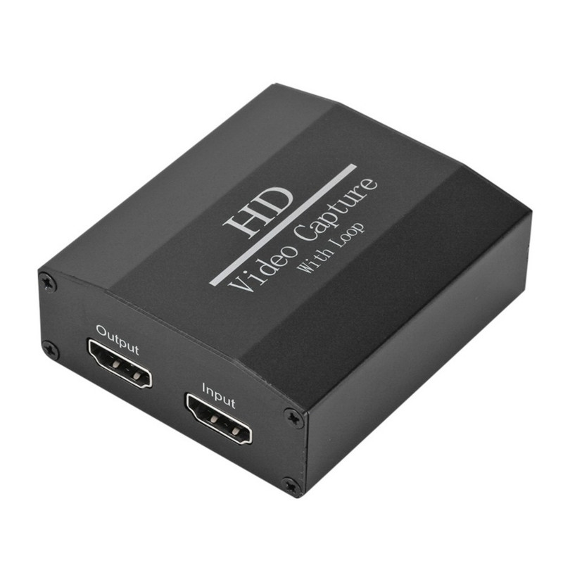 PzzPss 4K 60 Hz Loop Out HDMI Capture Card Garso ir vaizdo įrašymo plokštė Tiesioginis srautas USB 2.0 1080p Grabber, skirtas PS4 žaidimų kamerai