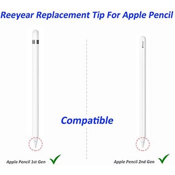 Συμβουλές αντικατάστασης iPencil Nib Συμβατό με Apple Pencil 2 Gen iPad Pro Pencil για iPad Apple Pencil 1 st/Pencil 2 Gen