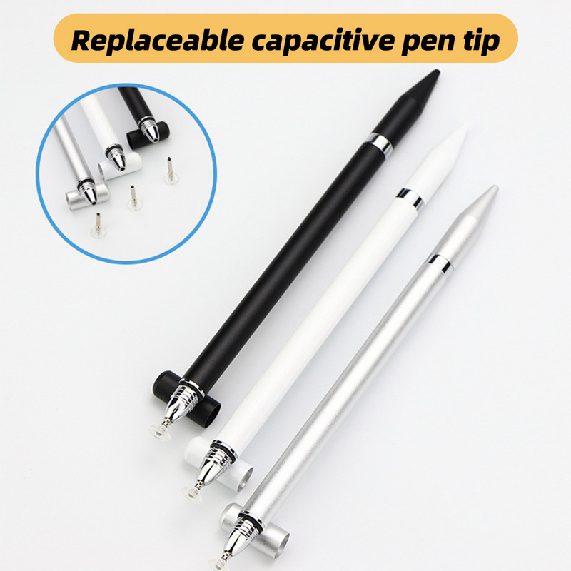 ANMONE Stylus Pen 2 u 1 Touch Screen Tablet Stylus Kemijska olovka Capacitive Disc Tip Stylus za zaslone osjetljive na dodir Android Phone Pen Pen