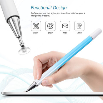 Macaron Stylus Universal Capacitive Pen Tablet Precision Screen Touch Style Portable Metal Gradient