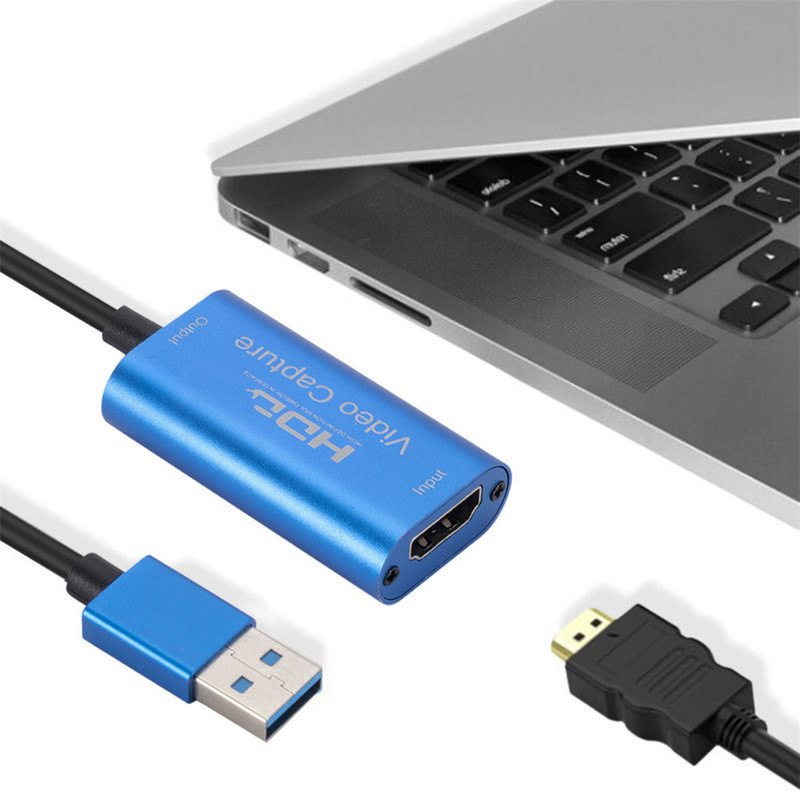 Nešiojama HD 1080P su HDMI suderinama C tipo vaizdo įrašymo kortelė USB 3.0 vaizdo griebtuvas, skirtas kompiuterinių žaidimų kamerai įrašyti tiesioginį srautą