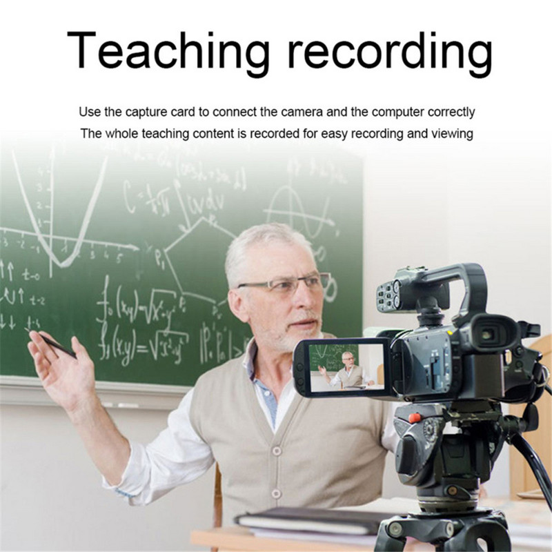 Nešiojama HD 1080P su HDMI suderinama C tipo vaizdo įrašymo kortelė USB 3.0 vaizdo griebtuvas, skirtas kompiuterinių žaidimų kamerai įrašyti tiesioginį srautą