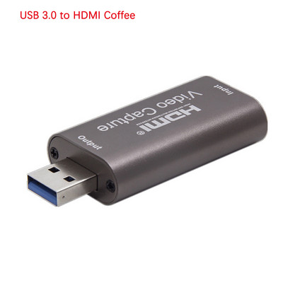USB garso ir vaizdo įrašymo kortelė 4K 1080P HDMI į USB 3.0 Įrašymas į DSLR vaizdo kamerą Veiksmo kameros Kompiuteris, skirtas žaidimams Srautinio mokymo mokymas