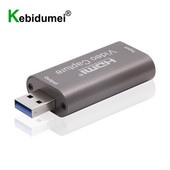 USB Grabber Record Box 4K su HDMI suderinama su USB 3.0 2.0 vaizdo įrašymo kortele 1080P 60 kadrų per sekundę, skirta PS4 žaidimų įrašymui tiesioginiam srautui