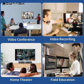 Κάρτα λήψης βίντεο HDMI 1080p 60fps Συσκευή λήψης παιχνιδιών Σύνδεσμος κάμερας για τηλέφωνο PS4 XBOX DVD κάμερα HD Live Streaming Box Εγγραφή