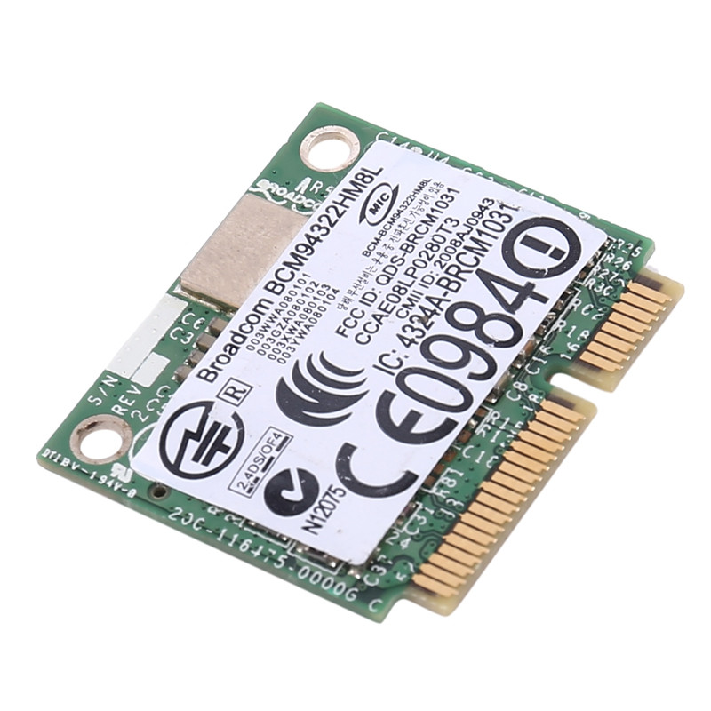 BCM94322HM8L BCM94322 Dual Band 300Mbps Κάρτα ασύρματου δικτύου Mini PCIE Wifi 802.11A/B/G/N DW1510 για Mac OS/Hackintosh