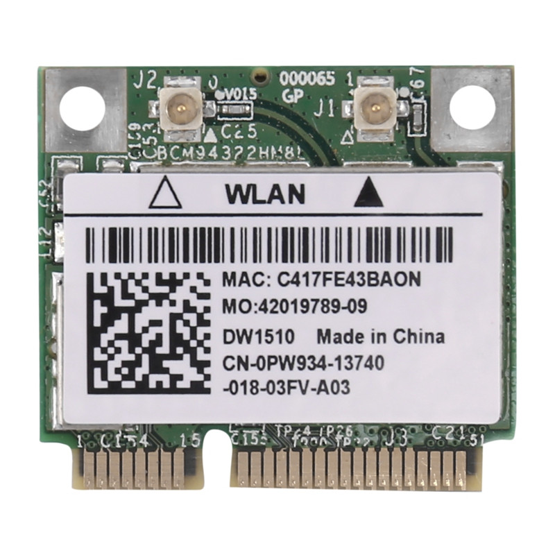 BCM94322HM8L BCM94322 Dual Band 300Mbps Κάρτα ασύρματου δικτύου Mini PCIE Wifi 802.11A/B/G/N DW1510 για Mac OS/Hackintosh