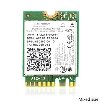 Wireless-AC M2 безжична мрежова карта 2.4G/5Gbps двубандов 1200M Bluetooth-съвместим Wlan адаптер 7265 7256NGW WIFI