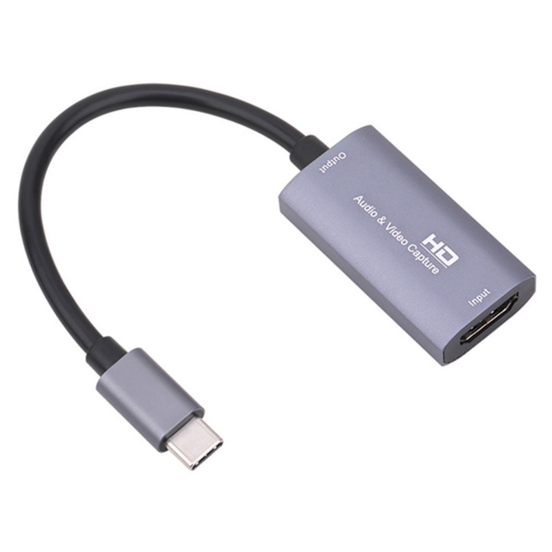 HD HDMI–USB-C videorögzítő kártya 1080P Type C–HD-MI videórögzítő társasjáték rögzítése élő közvetítés