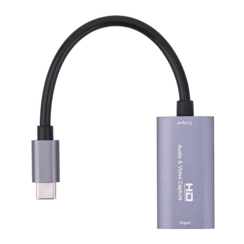 HD HDMI–USB-C videorögzítő kártya 1080P Type C–HD-MI videórögzítő társasjáték rögzítése élő közvetítés