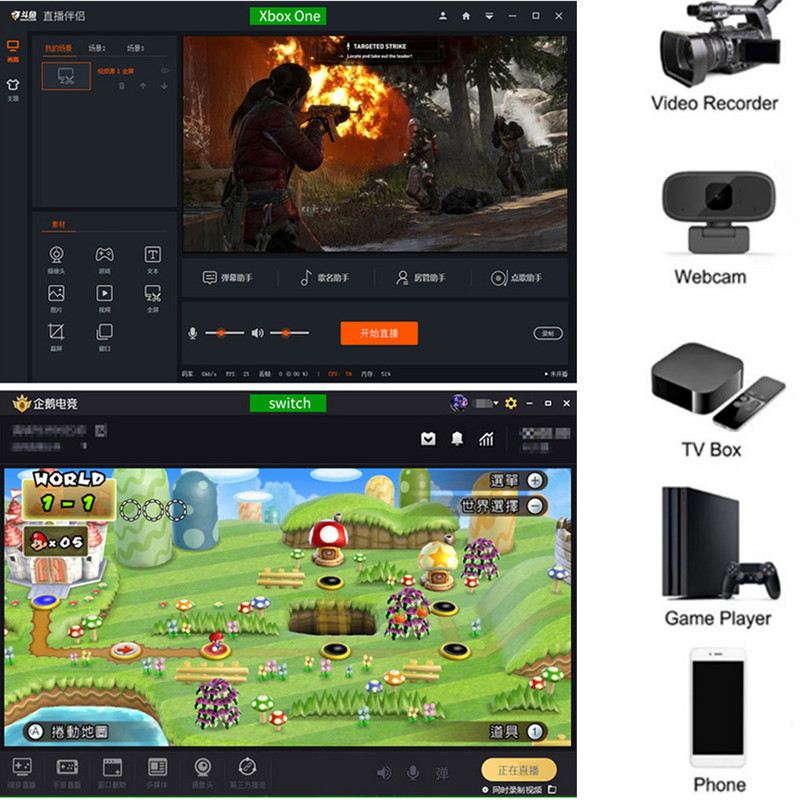 HD 4K vaizdo įrašymo kortelė USB3.0 2.0 HDMI vaizdo griebtuvo įrašymo dėžutė, skirta PS4 žaidimui, DVD vaizdo kamerai, vaizdo įrašymui tiesiogiai transliuoti