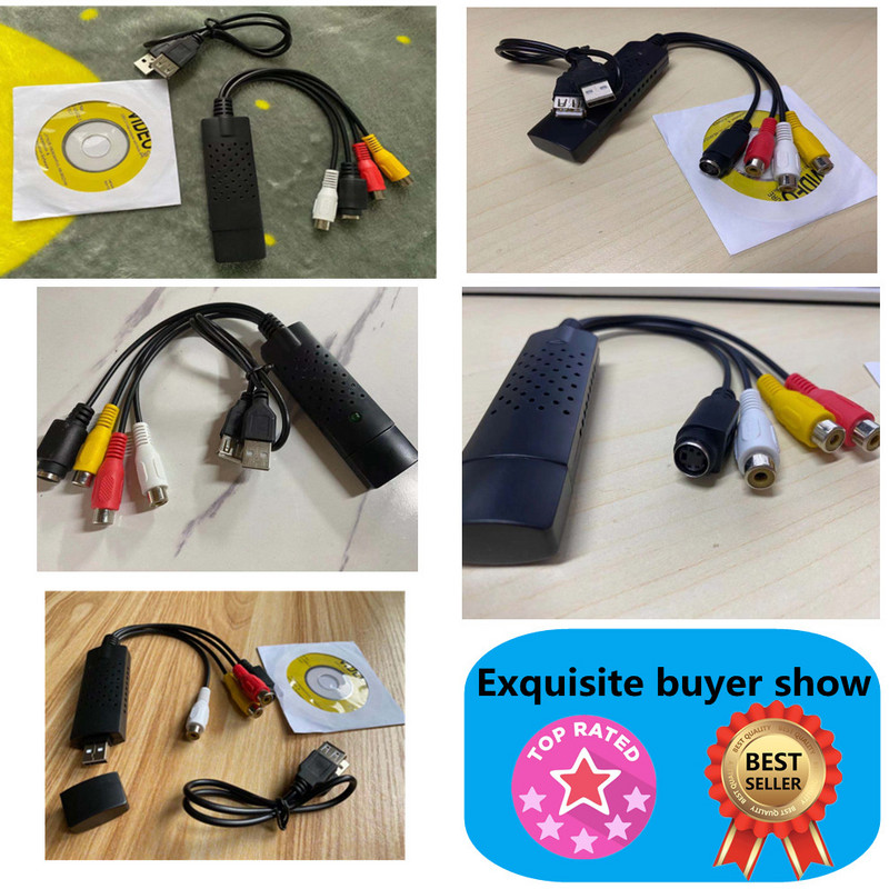 USB 2.0 videohõivekaart video helimuundur teler DVD VHS helihõive adapter kaart teleri video-DVR tasuta kohaletoimetamine