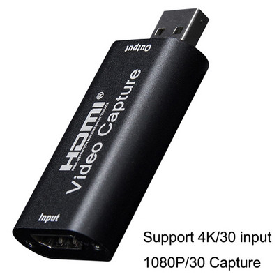 BTBcoin Video Capture Card USB3.0 2.0 HDMI Video Grabber Record Box fr PS4 játék DVD kamera HD kamera felvétel Élő közvetítés