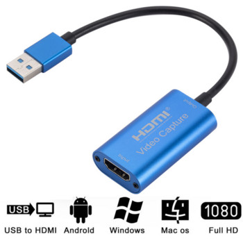 4K Video Capture Card USB3.0 HDMI Video Grabber Record Box For PS4 Game DVD Camcorder Camera Recording Live Streaming