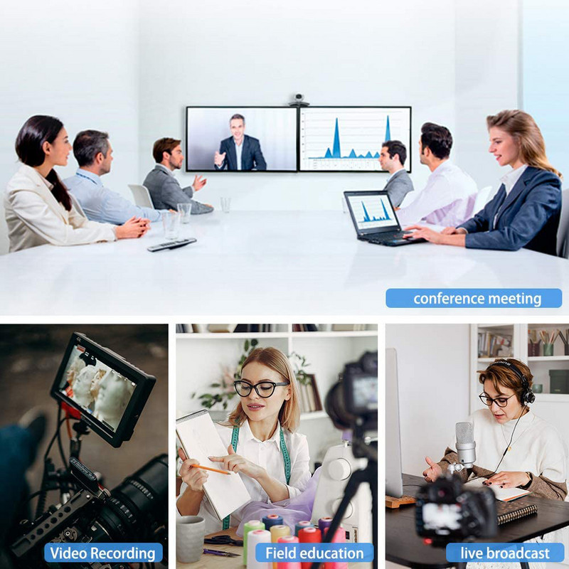 Placă video 4K USB 3.0 Placă de captură video pentru jocuri Adaptor de confiscare 1080P pentru streaming live joc pentru Win 7 8 10 Linux YouTube OBS