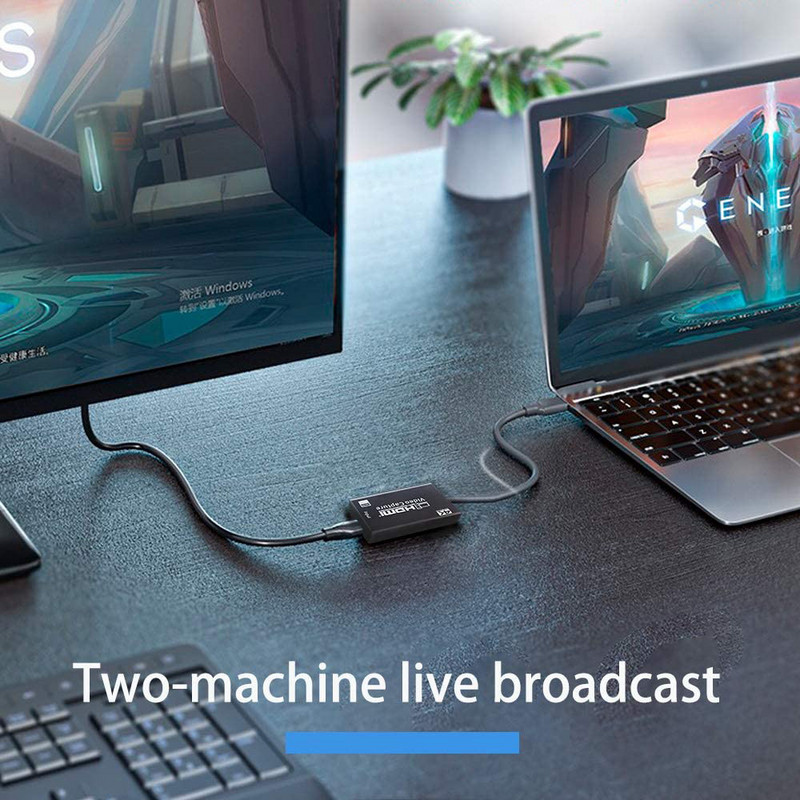 Placă video 4K USB 3.0 Placă de captură video pentru jocuri Adaptor de confiscare 1080P pentru streaming live joc pentru Win 7 8 10 Linux YouTube OBS