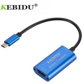 HDMI-kompatibilan s USB-C karticom za video snimanje HD 1080P HDMI-com' na USB video snimanje Društvena igra Snimanje Streaming prijenos uživo